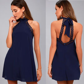 sexy backless halter lady dress