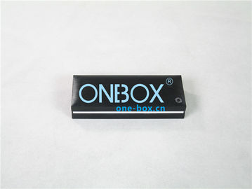 Eco Plastic pen packaging box ,, black art paper Luxury Packaging Boxes with faux suede insert