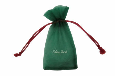 Promotional Organza Drawstring Pouch Full Pattern Bronzing Bags