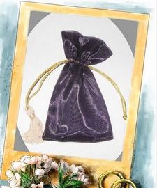 Purple Drawstring Gift Pouches