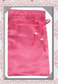 Custom Embroidered Satin Drawstring Pouch ，Satin Favor Bags Personalized