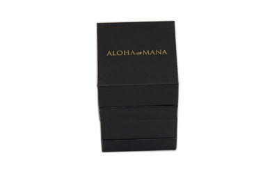 Eco - Friendly Gold stamping Packing Cardboard Boxes For Jewelry Packaging