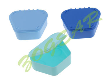 Colorful Dental Plastic Denture Box , PP Dental Retainer Box
