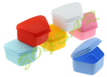 Colorful Dental Plastic Denture Box , PP Dental Retainer Box