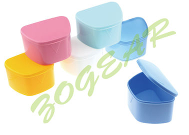 Colorful Dental Plastic Denture Box , PP Dental Retainer Box