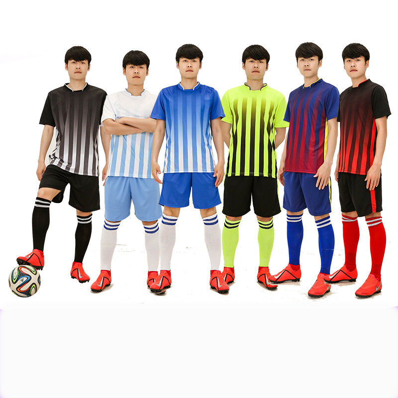 2019 New Custom Men Adult Personality Multicolor Soccer Jersey Set